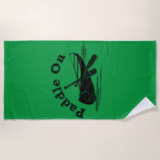 Onderdruk peddel op ontwerp - Handdoek (Voorkant)