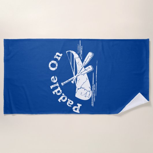 Onderdruk peddel op ontwerp - Handdoek (Voorkant)