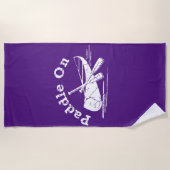 Onderdruk peddel op ontwerp - Handdoek (Voorkant)