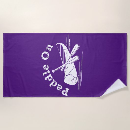 Onderdruk peddel op ontwerp - Handdoek (Voorkant)