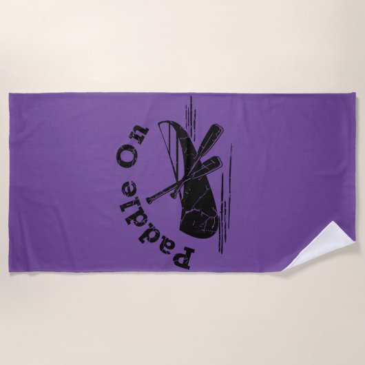 Onderdruk peddel op ontwerp - Handdoek (Voorkant)