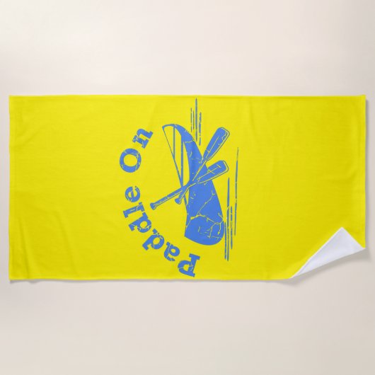 Onderdruk peddel op ontwerp - Handdoek (Voorkant)