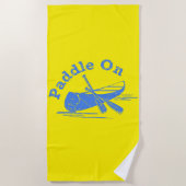 Onderdruk peddel op ontwerp - Handdoek (Voorkant)