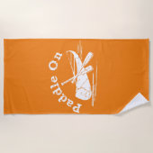 Onderdruk peddel op ontwerp - Handdoek (Voorkant)