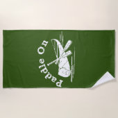 Onderdruk peddel op ontwerp - Handdoek (Voorkant)