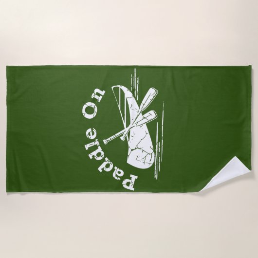 Onderdruk peddel op ontwerp - Handdoek (Voorkant)