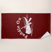 Onderdruk peddel op ontwerp - Mannen fundamentele Strandlaken (Voorkant)