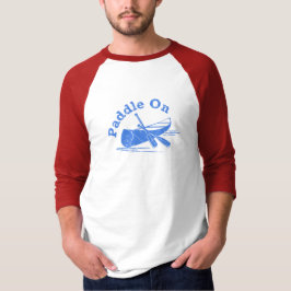 Onderdruk peddel op ontwerp - Mannen met standaard T-shirt