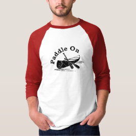 Onderdruk peddel op ontwerp - Mannen met standaard T-shirt