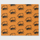 Onderdruk peddel op ontwerp - Matte omloopband Cadeaupapier (Vlak)