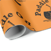 Onderdruk peddel op ontwerp - Matte omloopband Cadeaupapier (Rol Hoek)
