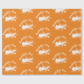 Onderdruk peddel op ontwerp - Matte omloopband Cadeaupapier (Vlak)