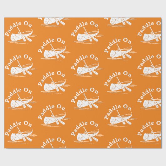 Onderdruk peddel op ontwerp - Matte omloopband Cadeaupapier (Vlak)