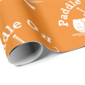 Onderdruk peddel op ontwerp - Matte omloopband Cadeaupapier (Rol Hoek)