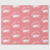 Onderdruk peddel op ontwerp - Matte omloopband Cadeaupapier (Vlak)