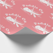 Onderdruk peddel op ontwerp - Matte omloopband Cadeaupapier (Hoek)
