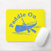 Onderdruk peddel op ontwerp - Muismat (Met muis)