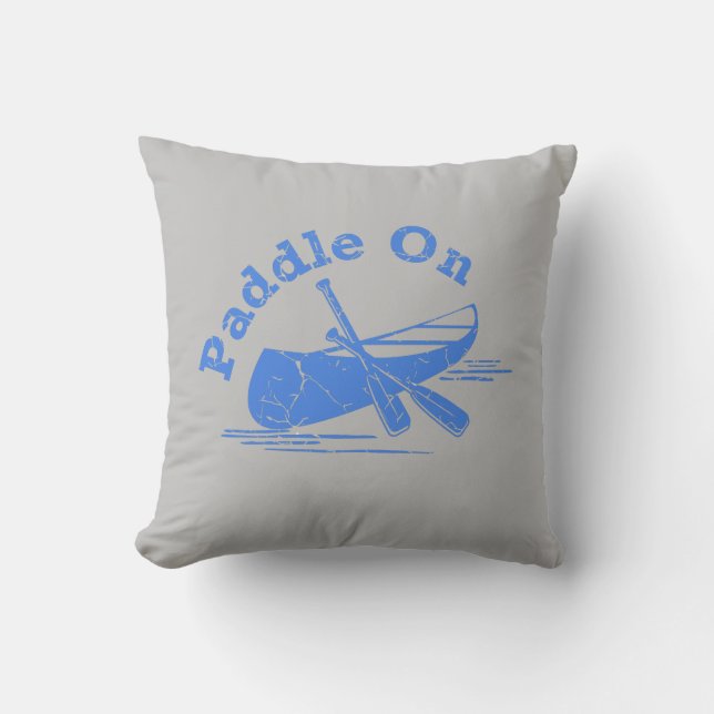 Onderdruk peddel op ontwerp - Sierkussen 16 x 1 (Voorkant)