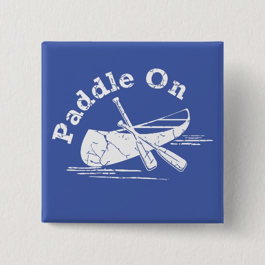 Onderdruk peddel op ontwerp - Vierkante Button (Voorkant)