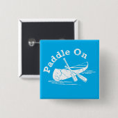 Onderdruk peddel op ontwerp - Vierkante Button (Voorkant /achterkant)