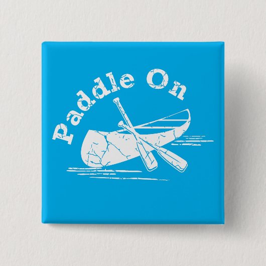 Onderdruk peddel op ontwerp - Vierkante Button (Voorkant)