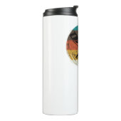 Onderdruk Retro Chainzaag Lumberjack Thermosbeker (Gedraaid links)