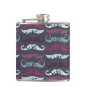 Onderdruk Retro Mustache Afdrukken Heupfles (Voorkant)