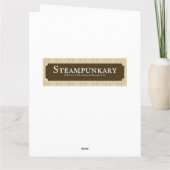 Onderdruk Retro Sunset Red Rose Grandma Kaart (Achterkant)