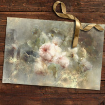 Onderdruk Roos | Blush PInk Grunge Decoupage