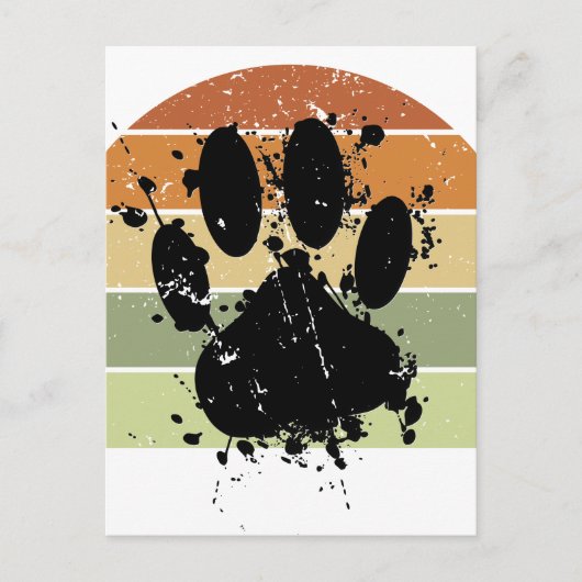 Onderdruk schildersplatter verf verf verf retro Su Briefkaart (Voorkant)