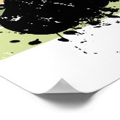 Onderdruk schildersplatter verf verf verf retro Su Poster (Hoek)