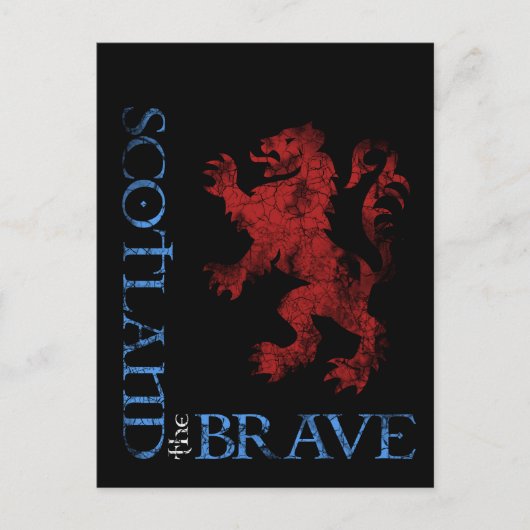 Onderdruk Schotland het ontwerp van de Brave Lion  Briefkaart (Voorkant)