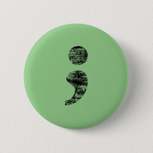 Onderdruk Semicolon-Button Ronde Button 5,7 Cm (Voorkant)