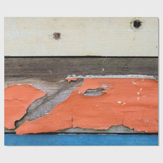 Onderdruk Shabby Chic Wood Cadeaupapier (Vlak)