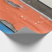 Onderdruk Shabby Chic Wood Cadeaupapier (Hoek)