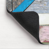 Onderdruk Shabby Chic Wood Muismat (Hoek)