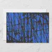 Onderdruk Stars Bar Bat Mitzvah Uitnodigingsantwoo Kaart (Achterkant)