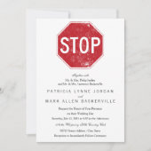 Onderdruk stopteken kaart (Voorkant)