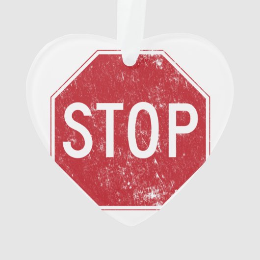 Onderdruk stopteken ornament (achterkant)