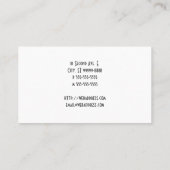 Onderdruk stopteken visitekaartje (Achterkant)