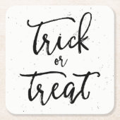 Onderdruk Trick or treat Halloween Kartonnen Onderzetters (Voorkant)