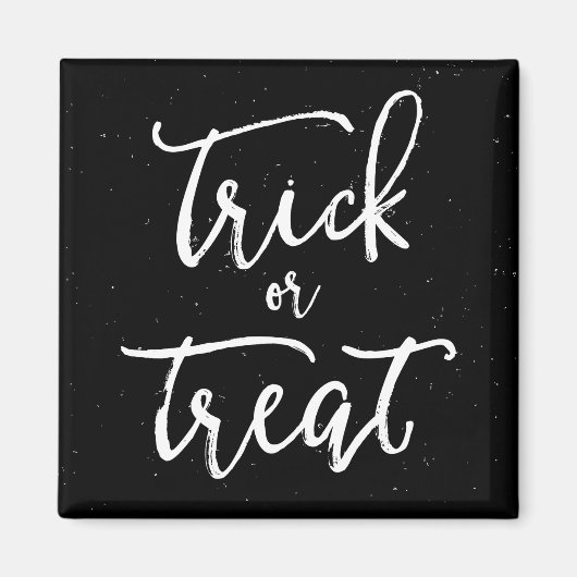 Onderdruk Trick or treat Halloween Magneet (Voorkant)