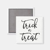 Onderdruk Trick or treat Halloween Magneet (Voorkant / Achterkant)