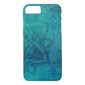 Onderdruk Turquoise Blue Mandala Case-Mate iPhone Case (Achterkant)