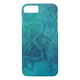 Onderdruk Turquoise Blue Mandala iPhone 8/7 Hoesje