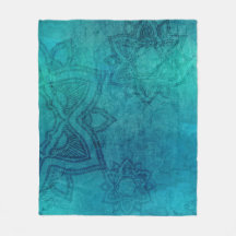 Onderdruk Turquoise Blue Mandala