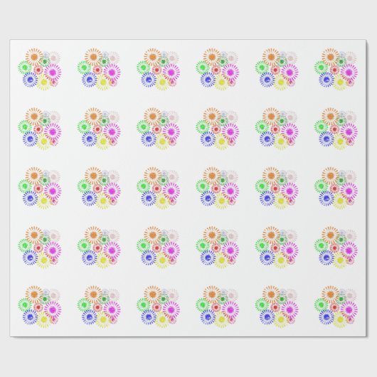 Onderdruk ventilatorbarst cadeaupapier (Vlak)