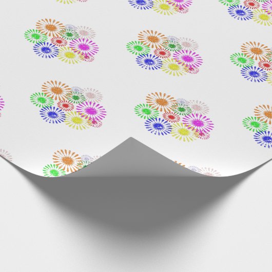 Onderdruk ventilatorbarst cadeaupapier (Hoek)