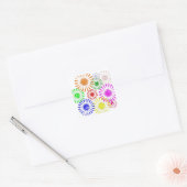 Onderdruk ventilatorbarst vierkante sticker (Envelop)