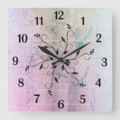 Onderdruk Vierkante Klok (Voorkant)